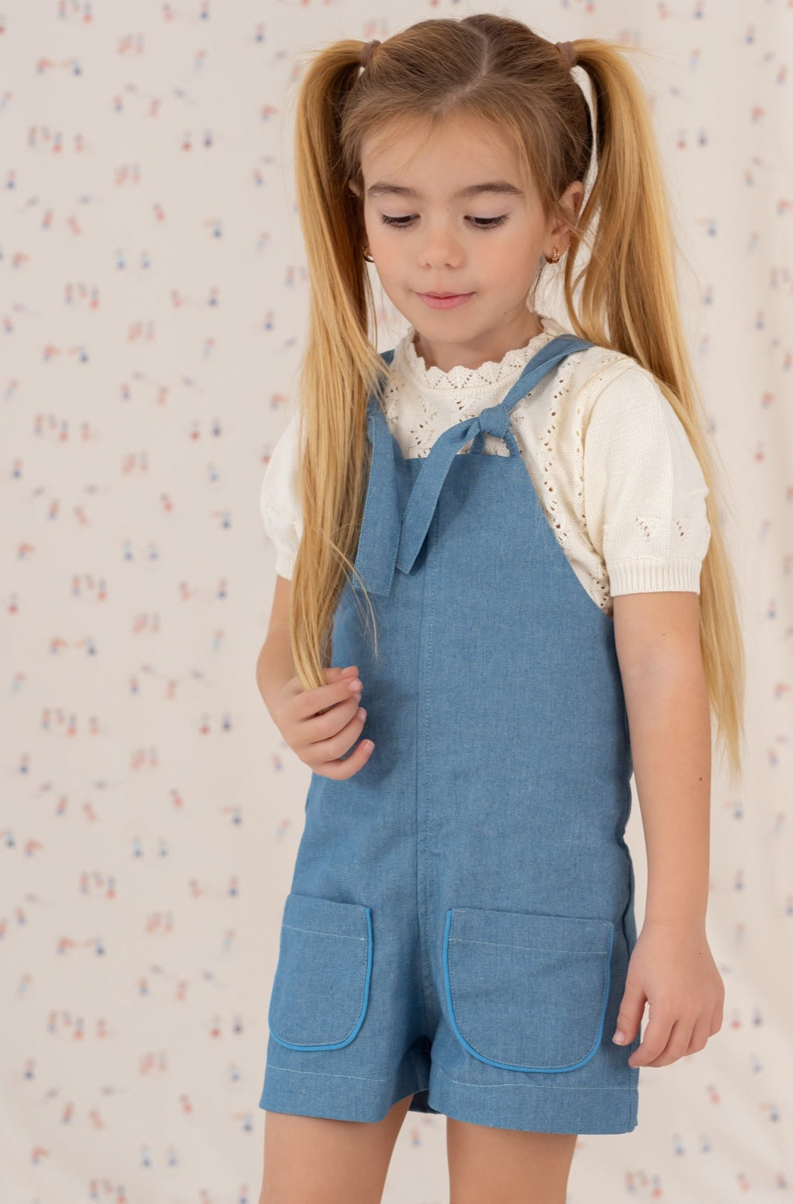 PETO PANTALÓN CORTO DENIM